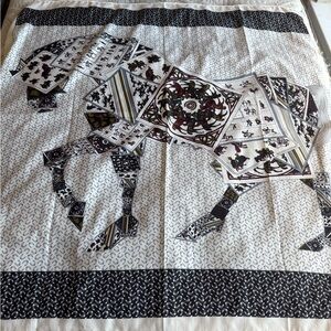 Elegant Hermes Horse Silk Scarf Rare